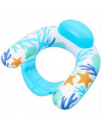 Inflatable Pool Float Chair Lounger Cup Holder Adults