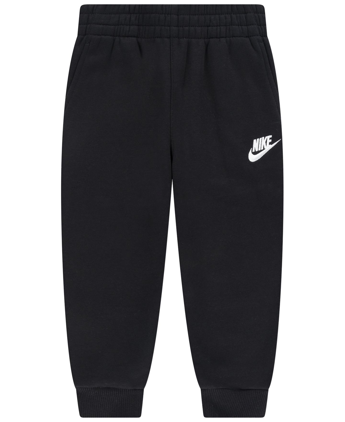 Брюки Nike Fleece Joggers для мальчиков-малышей, цвет: Чёрный — фото 1