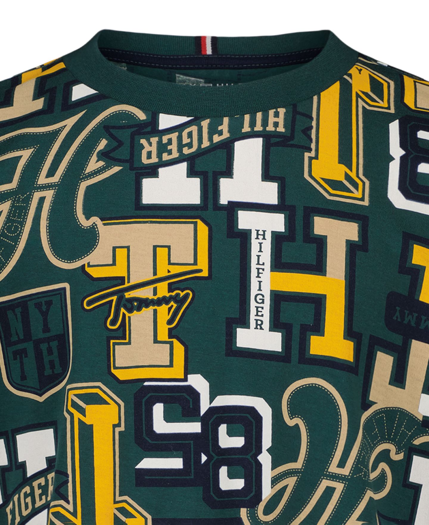 Футболка Tommy Hilfiger Varsity Print Short-Sleeve T-Shirt для мальчиков, цвет: June Bug — фото 6