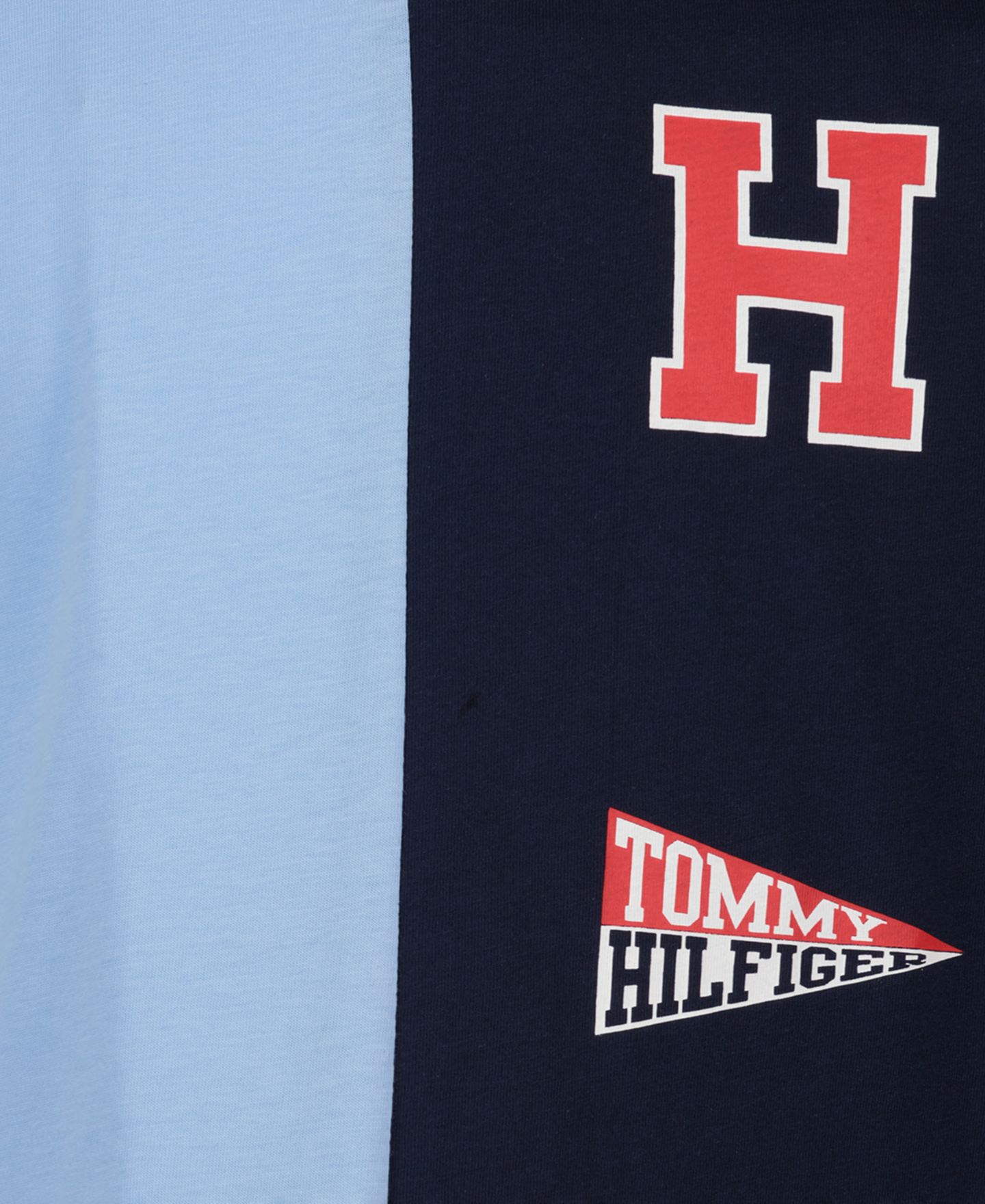 Футболка Tommy Hilfiger Stacked Logo Long-Sleeve T-Shirt для мальчиков, цвет: Тёмно-синий — фото 5