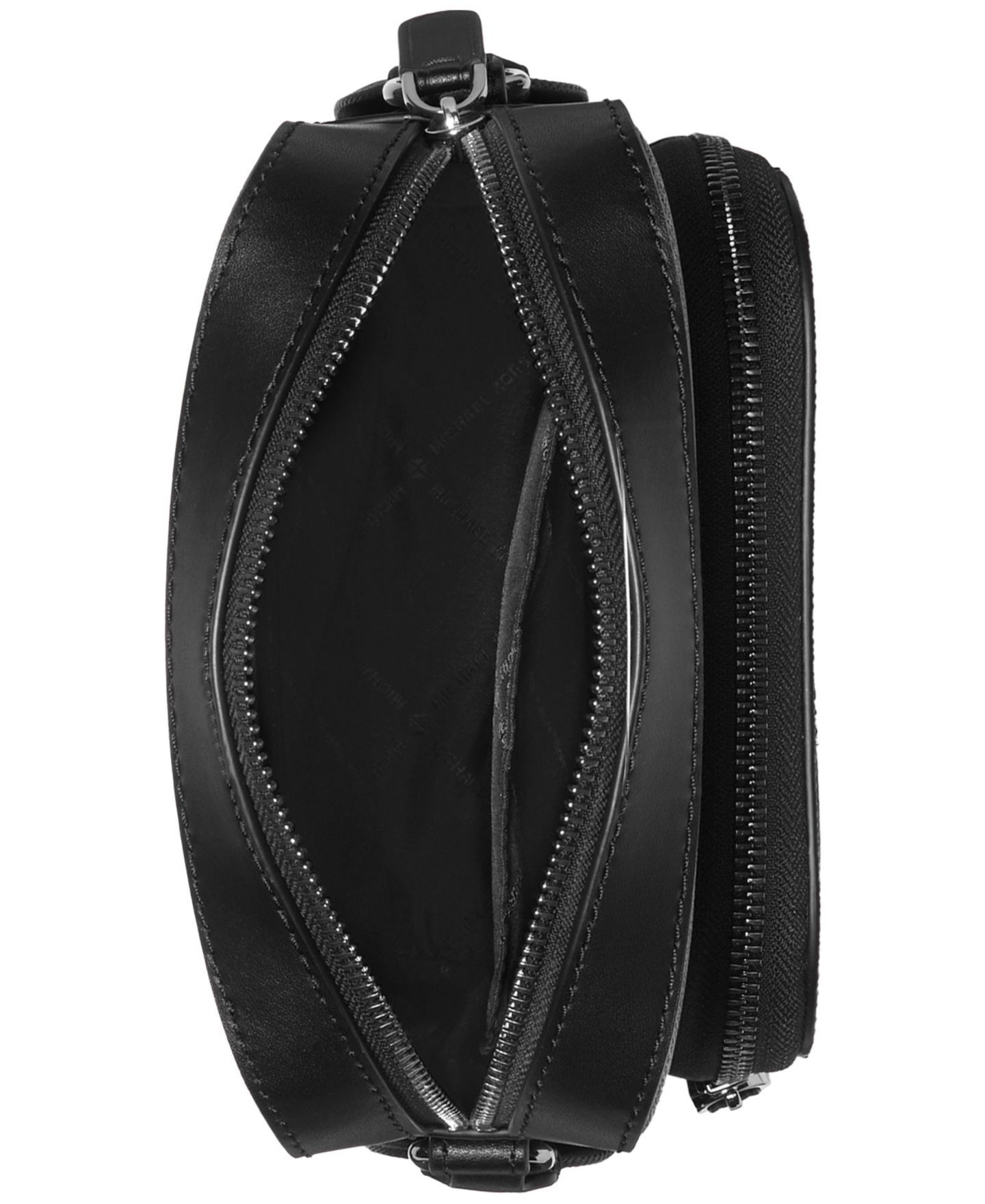 Мужская сумка Michael Kors Hudson Mini Signature Logo Flight Crossbody, цвет: Чёрный — фото 2