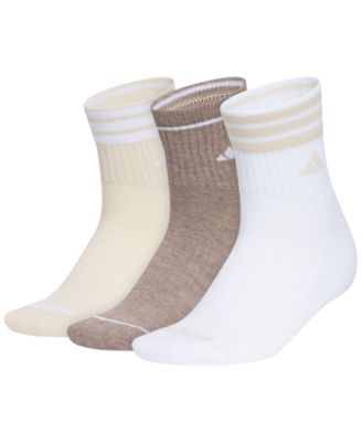 Women's Cushioned 3-Stripe 4.0 High Quarter Socks, 3-Pack
