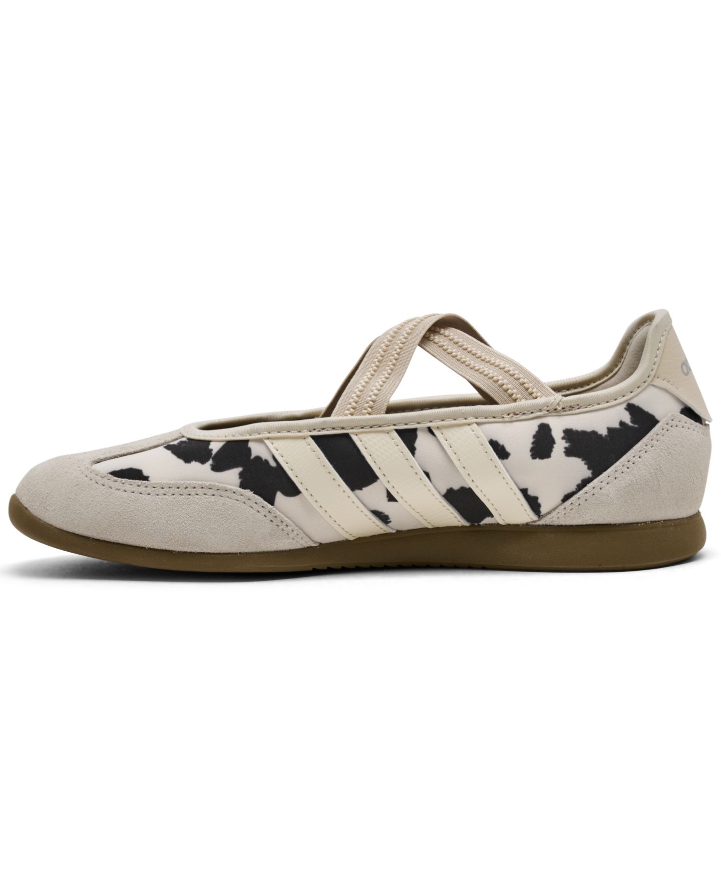 Женские кроссовки adidas Barreda Mary Jane Cow Print, цвет: Белый / Льняной — фото 3