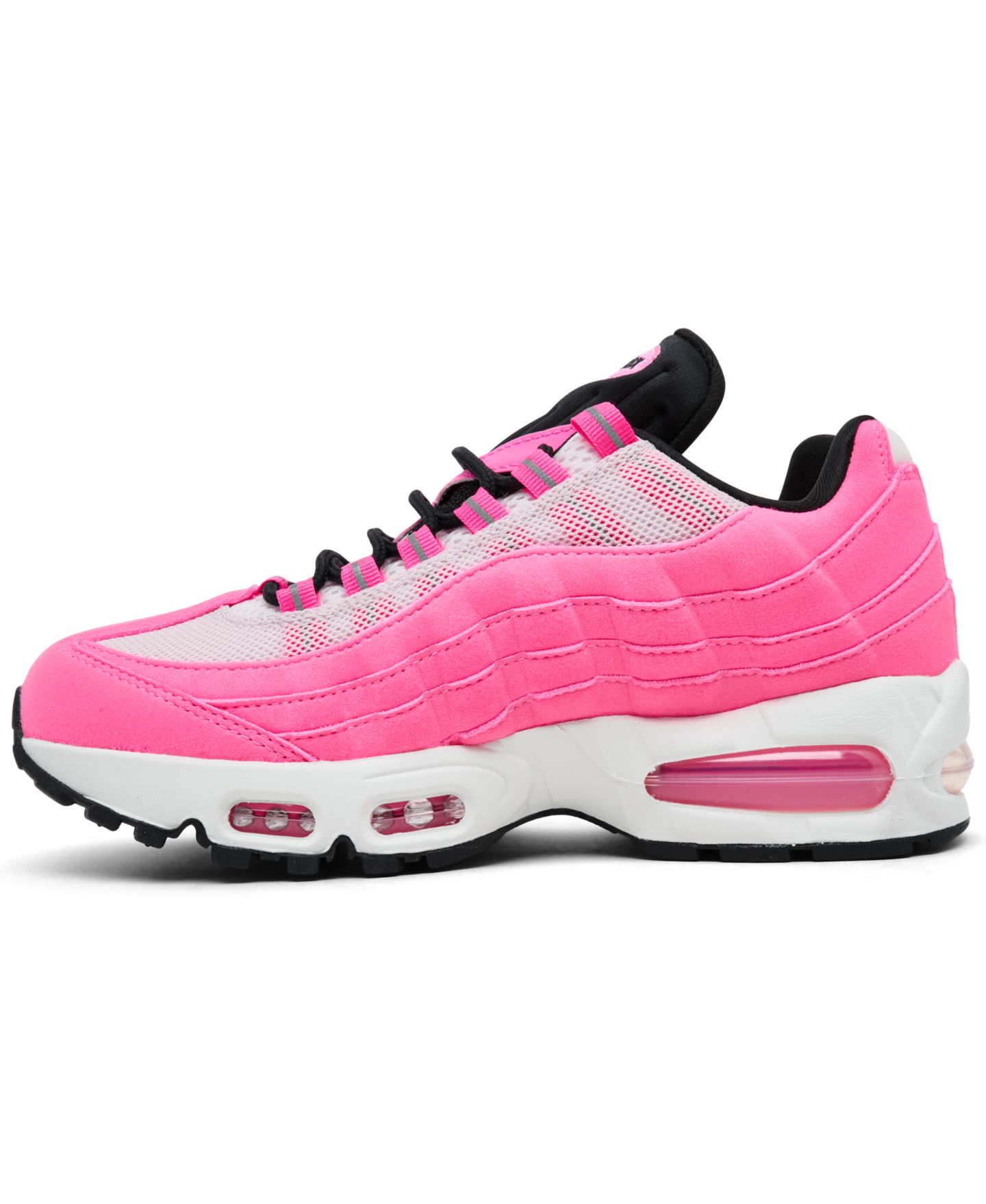 Женские кроссовки Nike Air Max 95 Big Bubble, цвет: Розовый / Серебристый — фото 3