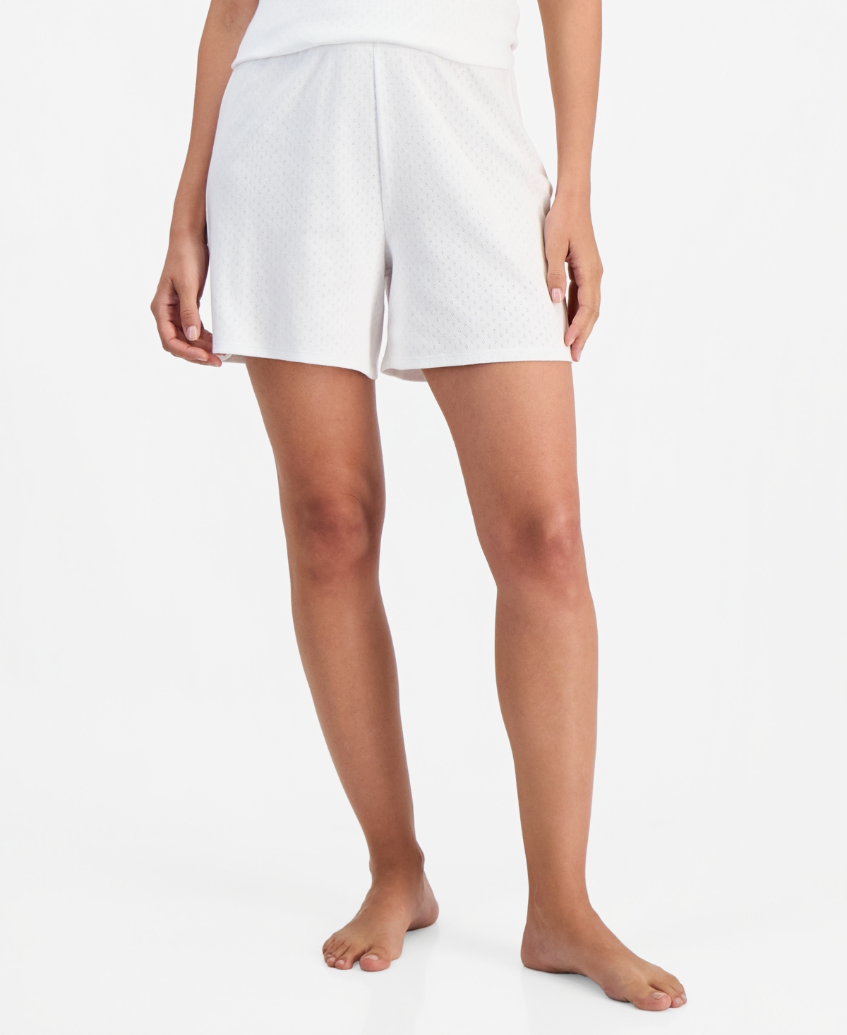 Charter Club Women's Cotton Pointelle Sleep Shorts, Macy's Exclusive