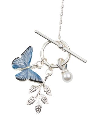 Butterfly Necklace Silver