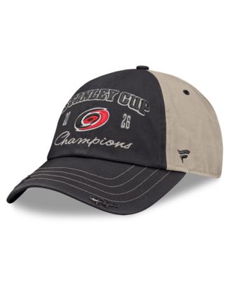Men's and Women's Black/Light Beige Carolina Hurricanes 2026 NHL Stanley Cup Champions Unstructured Adjustable Hat