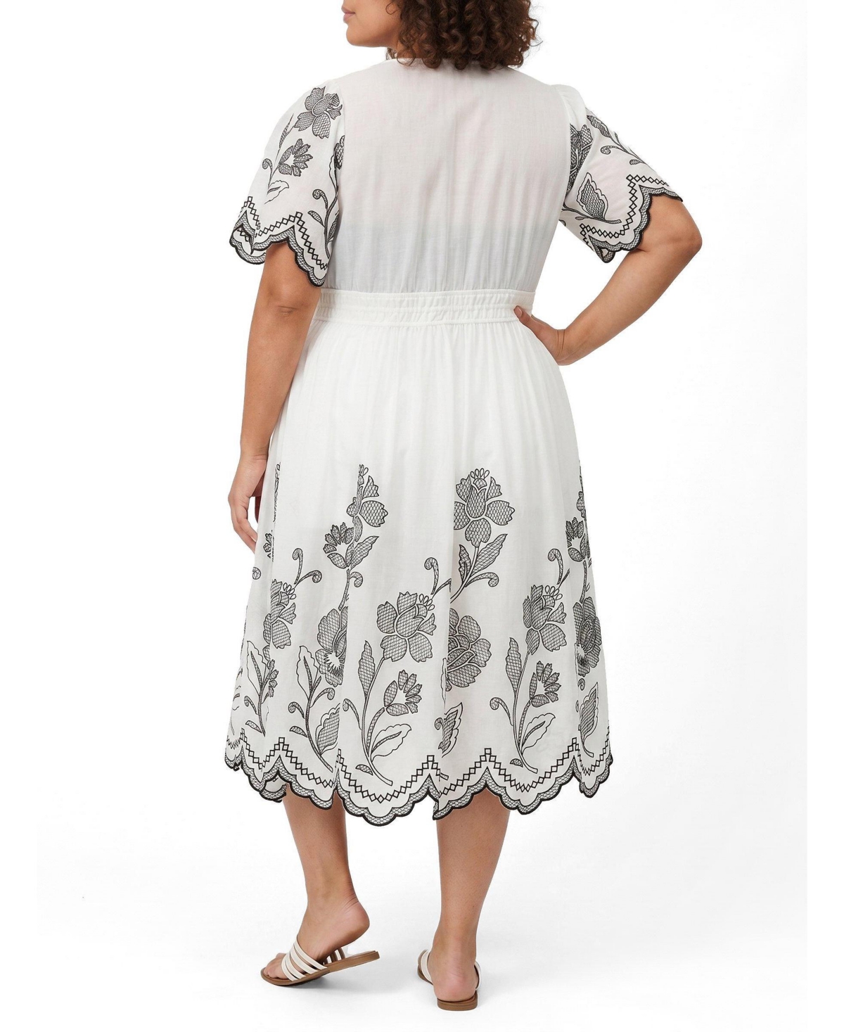 Torrid Plus Floral Embroidered Maxi Kimono