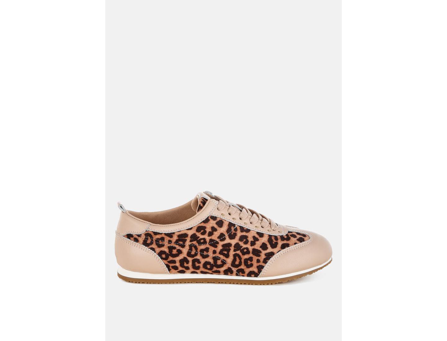 Женские кроссовки Rag & Co Narati Leopard Print Real Leather, цвет: Коричневый — фото 8