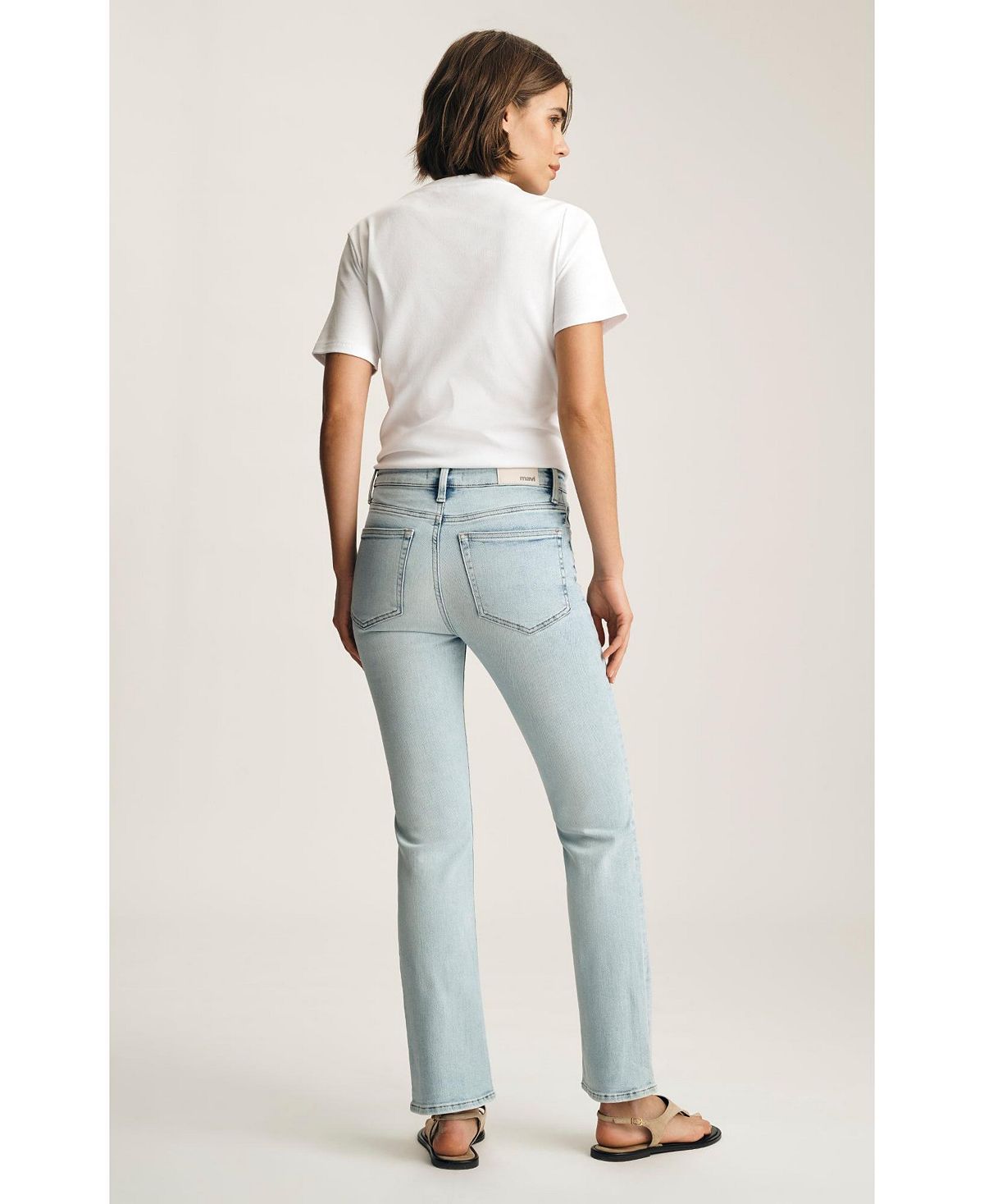 Mavi Jeans Women's New York High Rise Straight Leg In Lt Brushed Classic Blue view 5 — MAYCSS fashion products