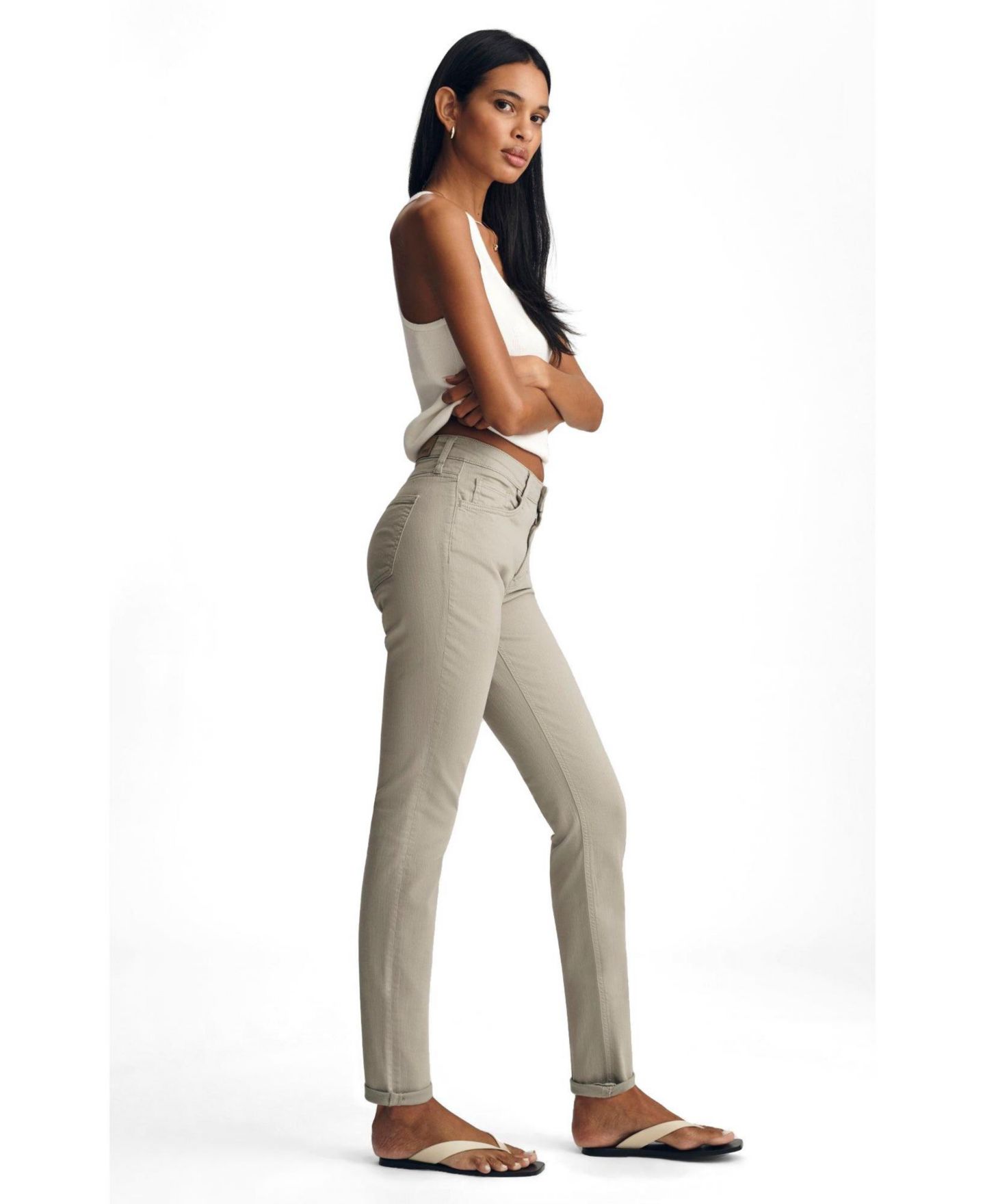 Женские джинсы Mavi Jeans Kathleen Mid Rise Boyfriend In Desert Sage Flex Blue, цвет: Пустынный шалфейный синий — фото 2