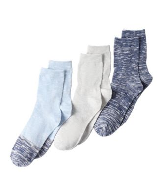 Women's 3-Pack Summerweight Slub Midi Socks