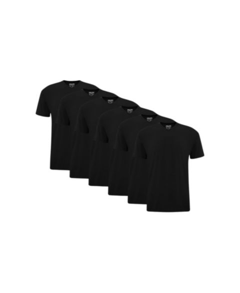 Мужские футболки EPIC FITS V-Neck, 6-Pack, цвет: Чёрный