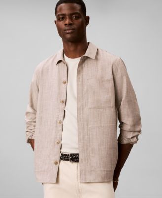 Men's Linen Blend Overshirt