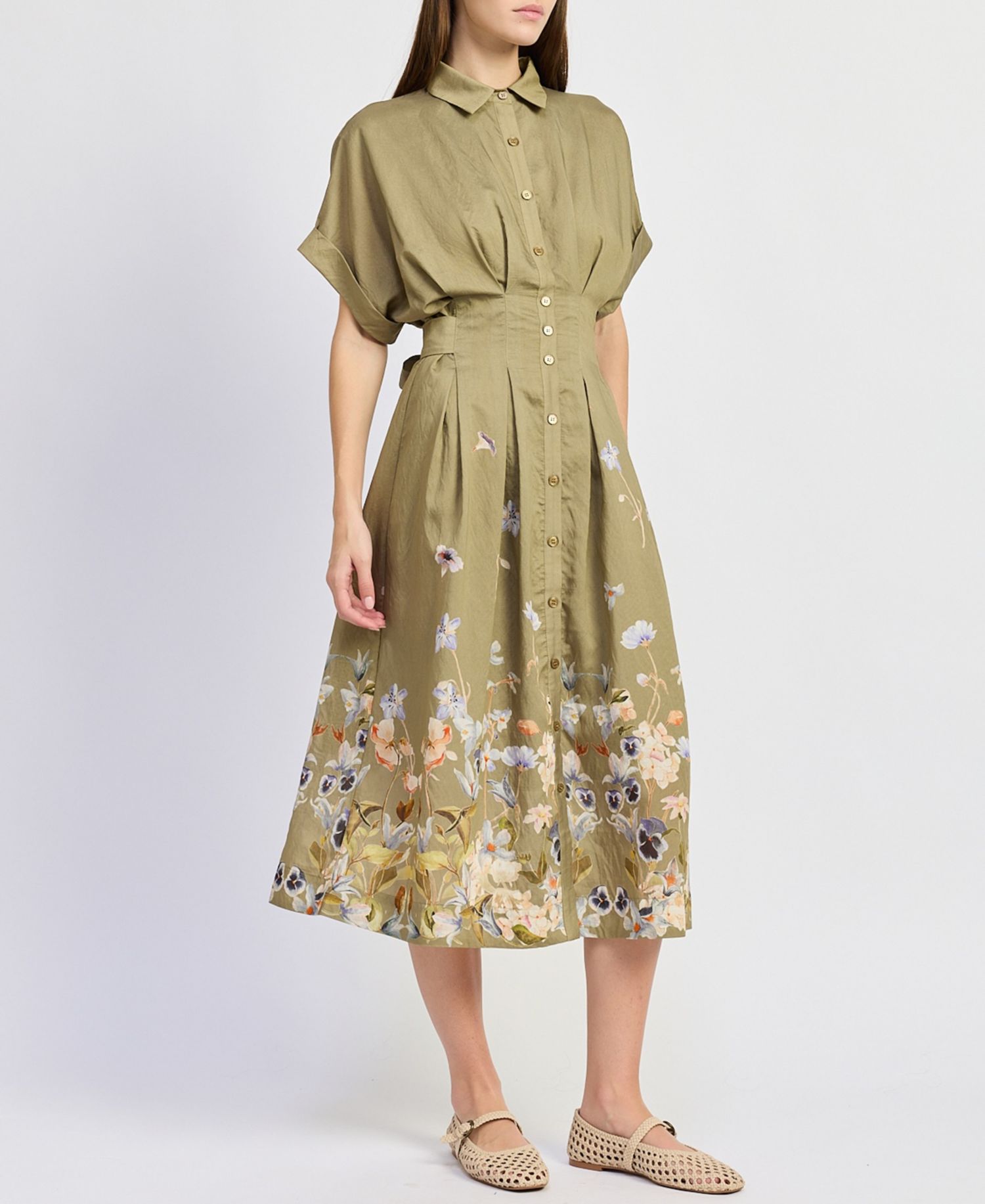 Women's Yvette Short-Sleeve Midi Dress