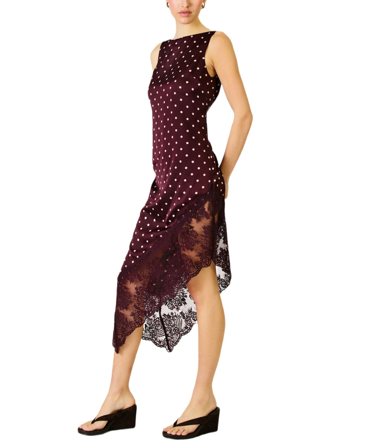 Women's Raye Polka Dot Asymmetric Dress