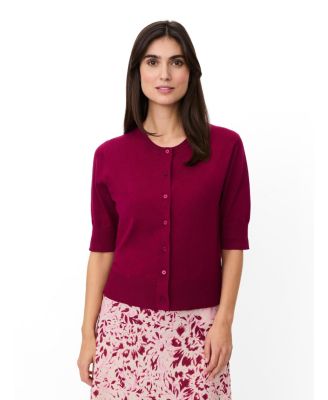 Women's Malopus Half-Sleeve Knitted Cardigan