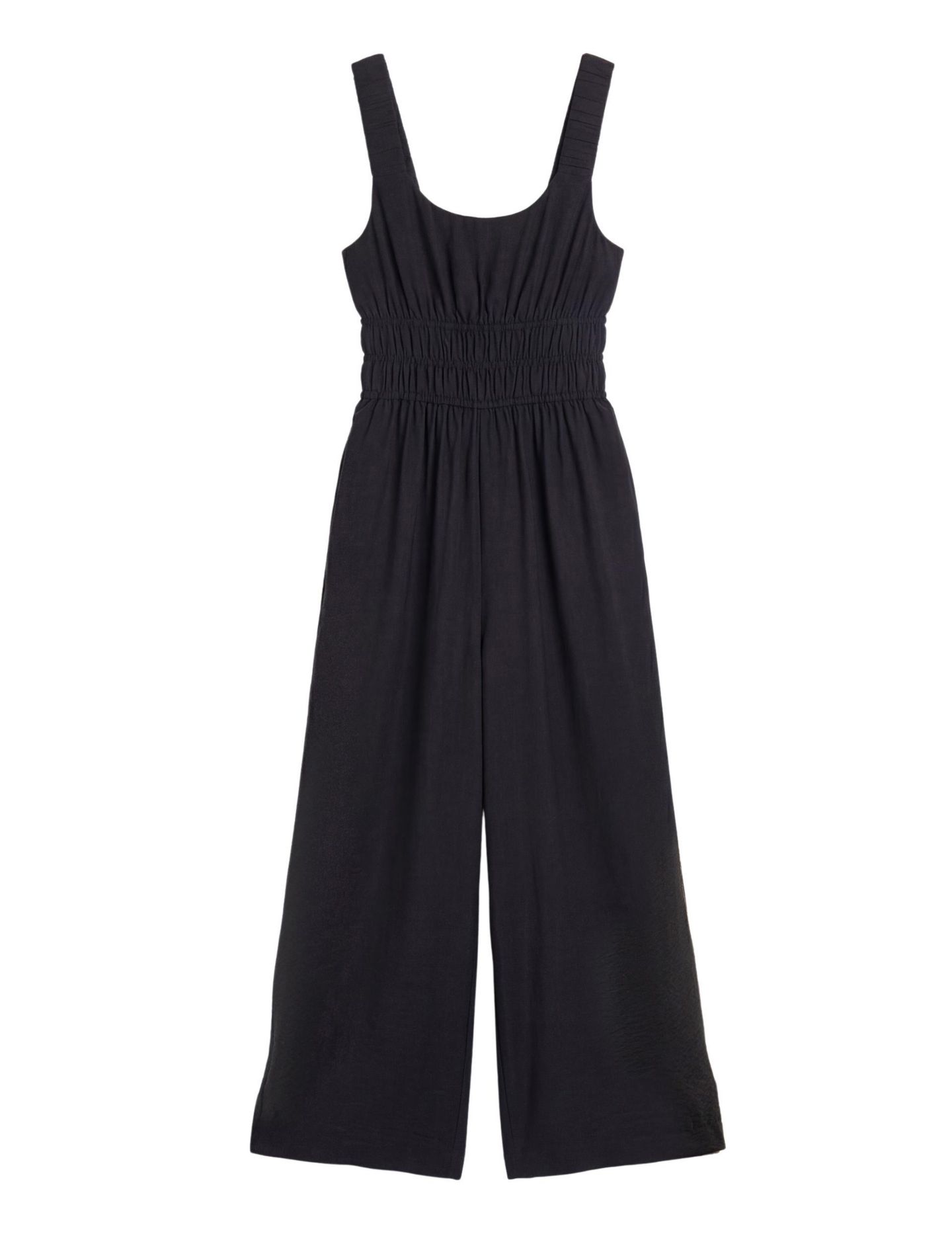 Женский комбинезон Hush Wrenna Gathered Straps Airflow Jumpsuit, цвет: Чёрный — фото 5