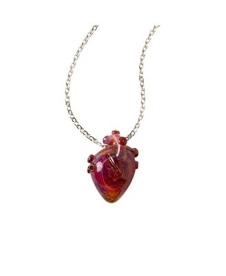 Anatomical Glass Heart Necklace