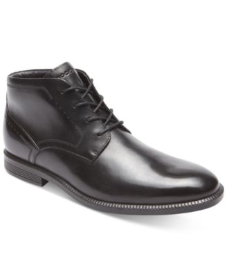 rockport black chukka boots