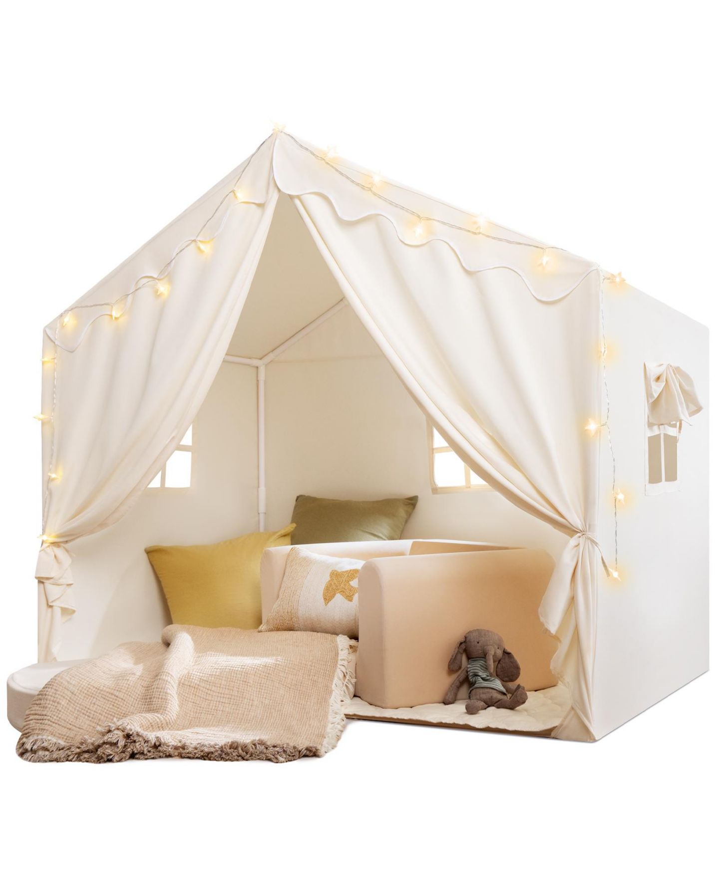 Детские игрушки Tiny Land Cozy Cabin Star Lights, 3-Piece Play Tent, Ages 3+ — фото 3