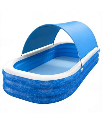  Inflatable Swimming Pool With Sun Shade