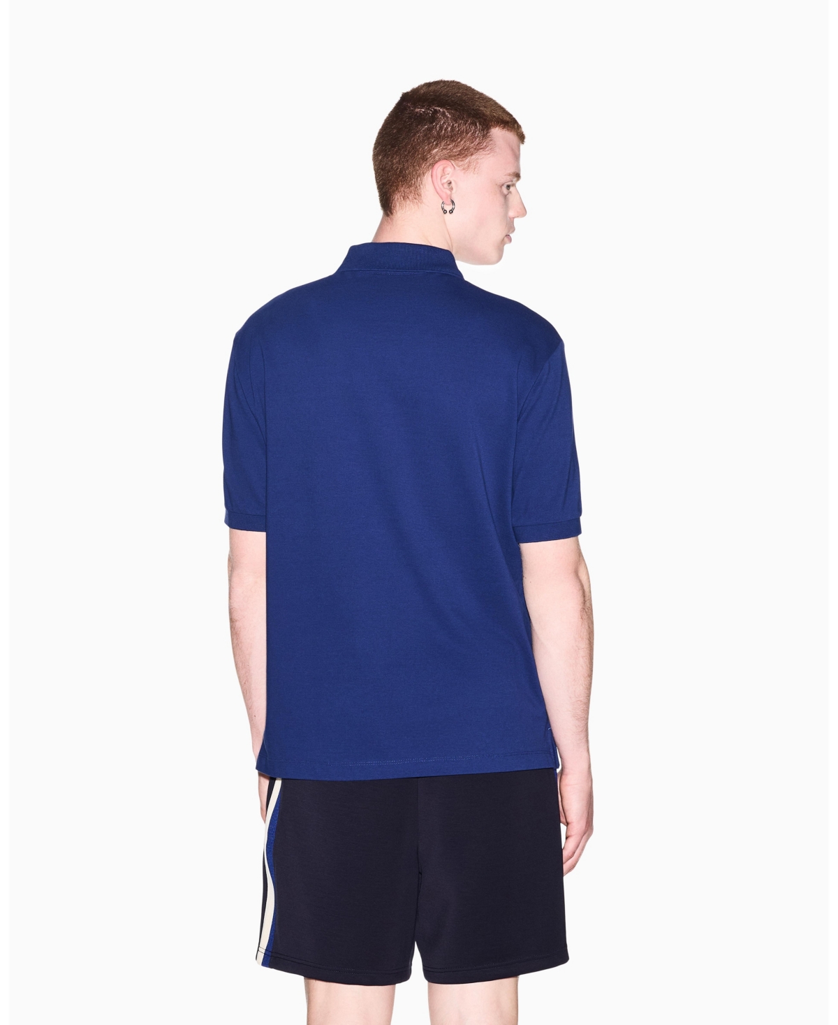 A|X Armani Exchange Men's Pique Color Block Polo Shirt