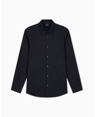 Men's Cotton Jacquard All Over Logo Woven Shirt
