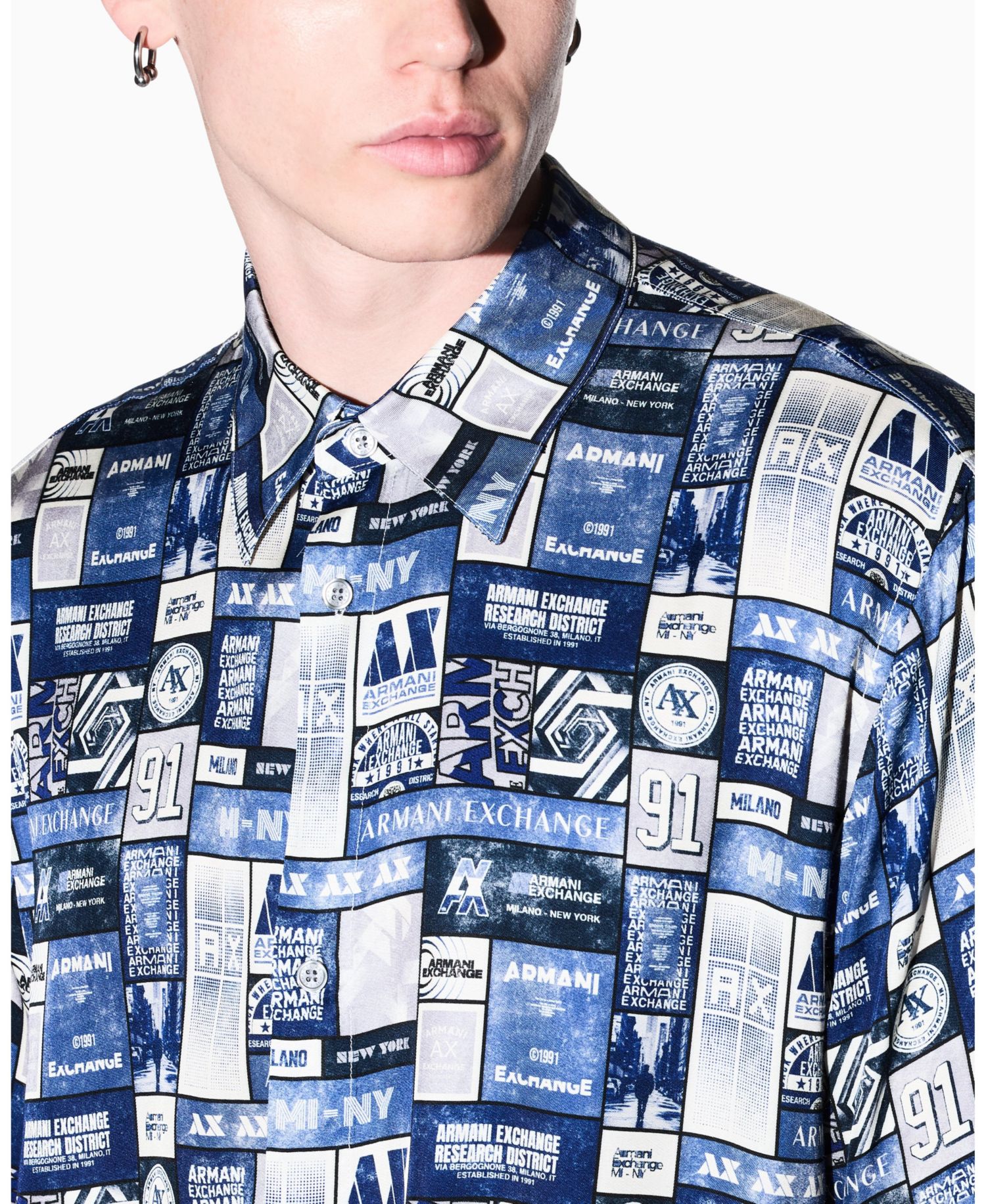 Men's Viscose All Over Print Woven Shirt