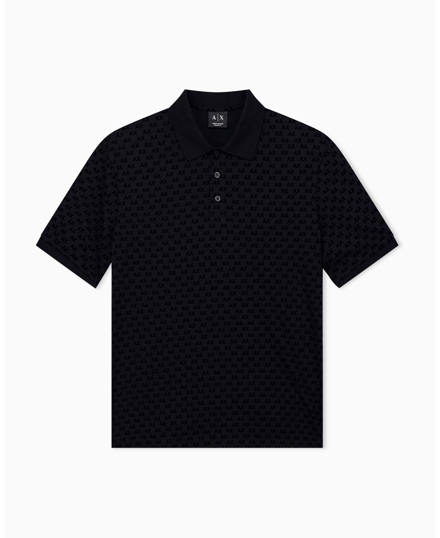 Men's Flocked All Over Logo Polo Shirt