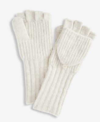 Women's Classic Rib-Knit Pop Top Gloves