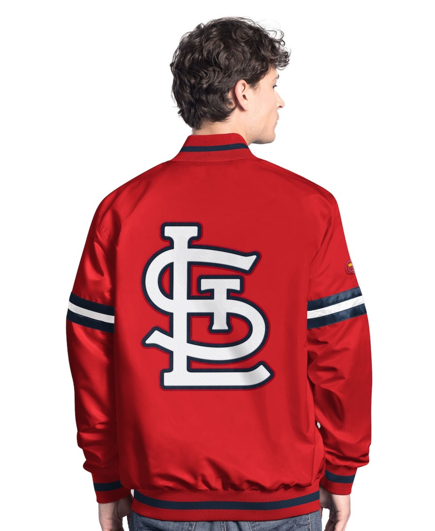 Мужская куртка Starter Red St. Louis Cardinals Scout Full-Snap Varsity — фото 2