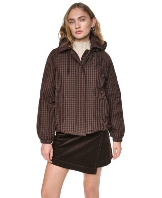 Women's Hooded Bubble Hem Rain jacket