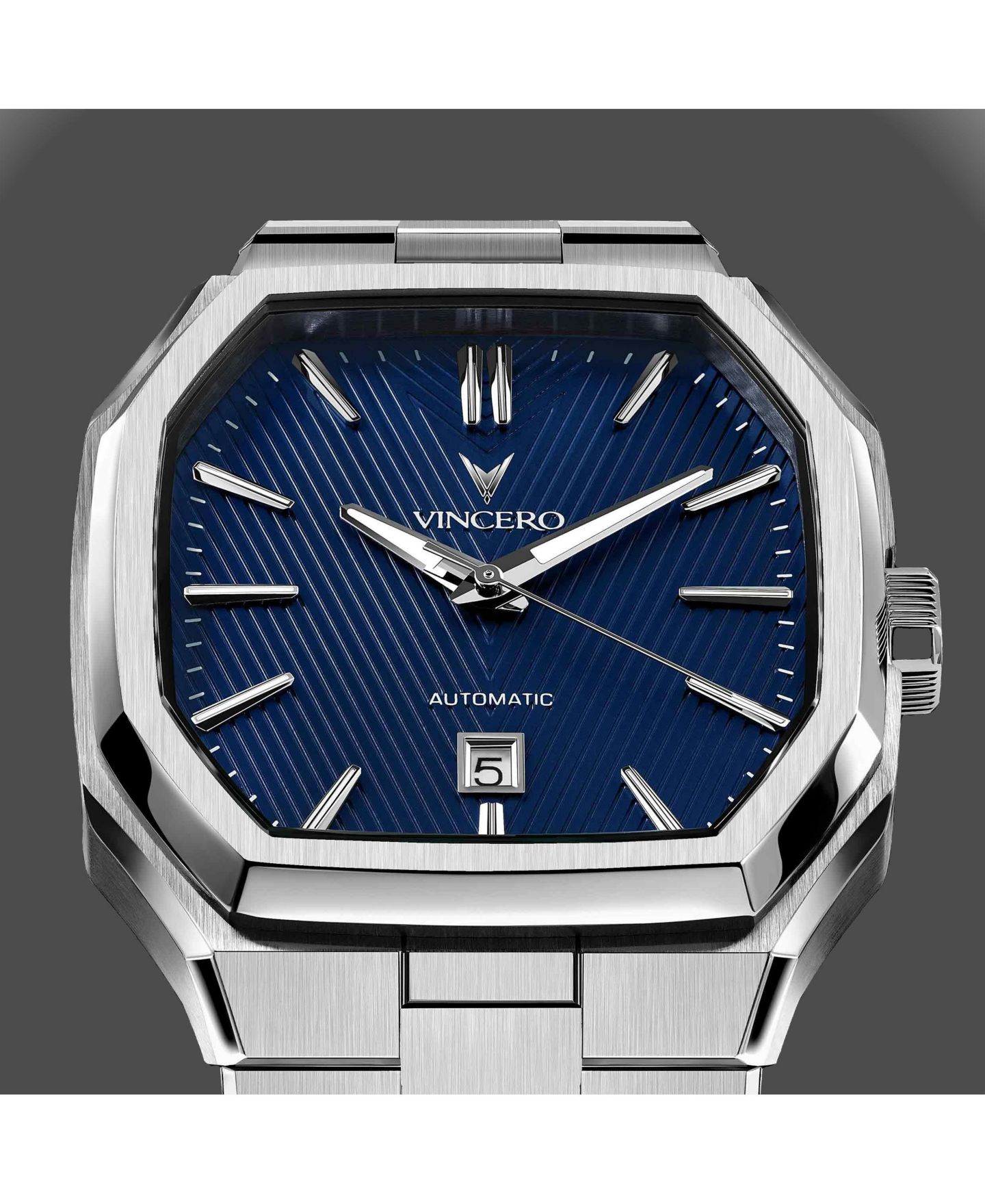 Мужские часы Vincero Inception Automatic Watch 38mm Stainless Steel, цвет: Синий — фото 3