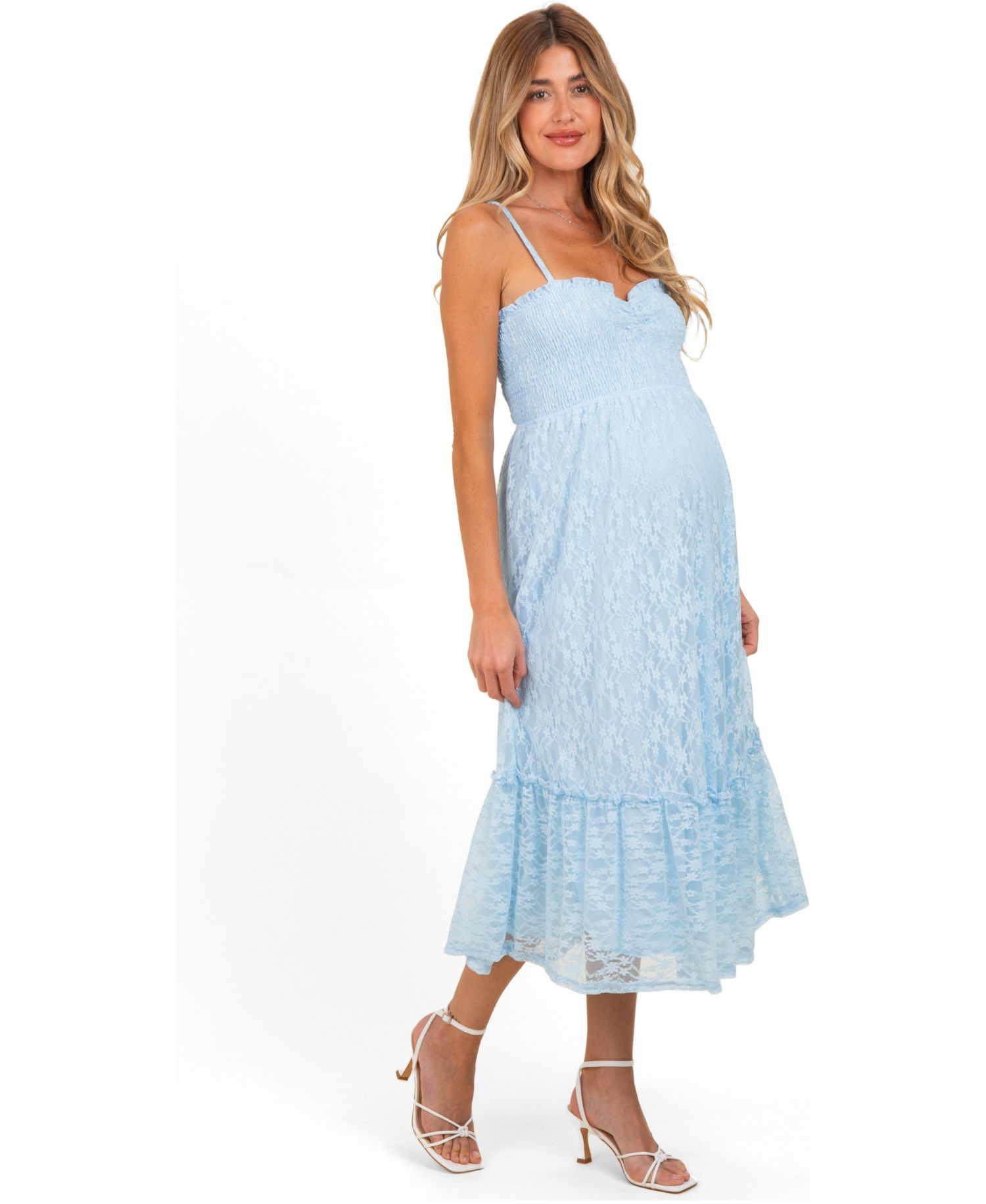 Women's Light Sleeveless Lace Maxi Dress