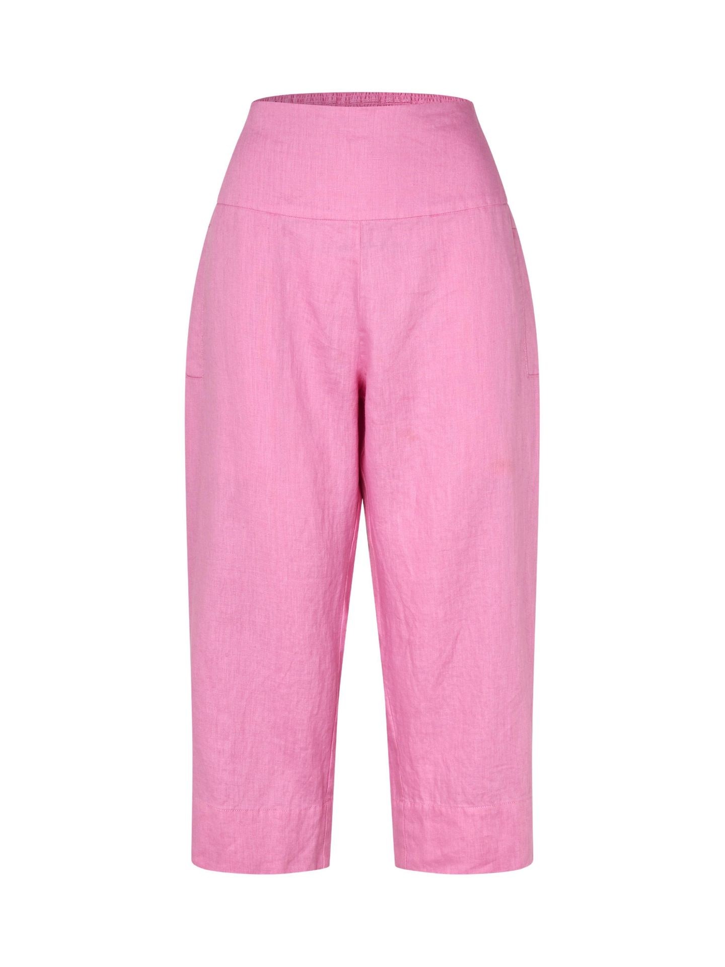 Женские брюки Masai Copenhagen Mapallas Linen Cropped, цвет: Фуксия розовый — фото 6