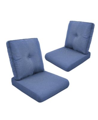 Outdoor Cushions for Patio Furniture,Outdoor Seat Cushion Set 22 x 25 x 4Inch,Waterproof and Fade Resistant Outdoor Chair Cushions,2 Pair