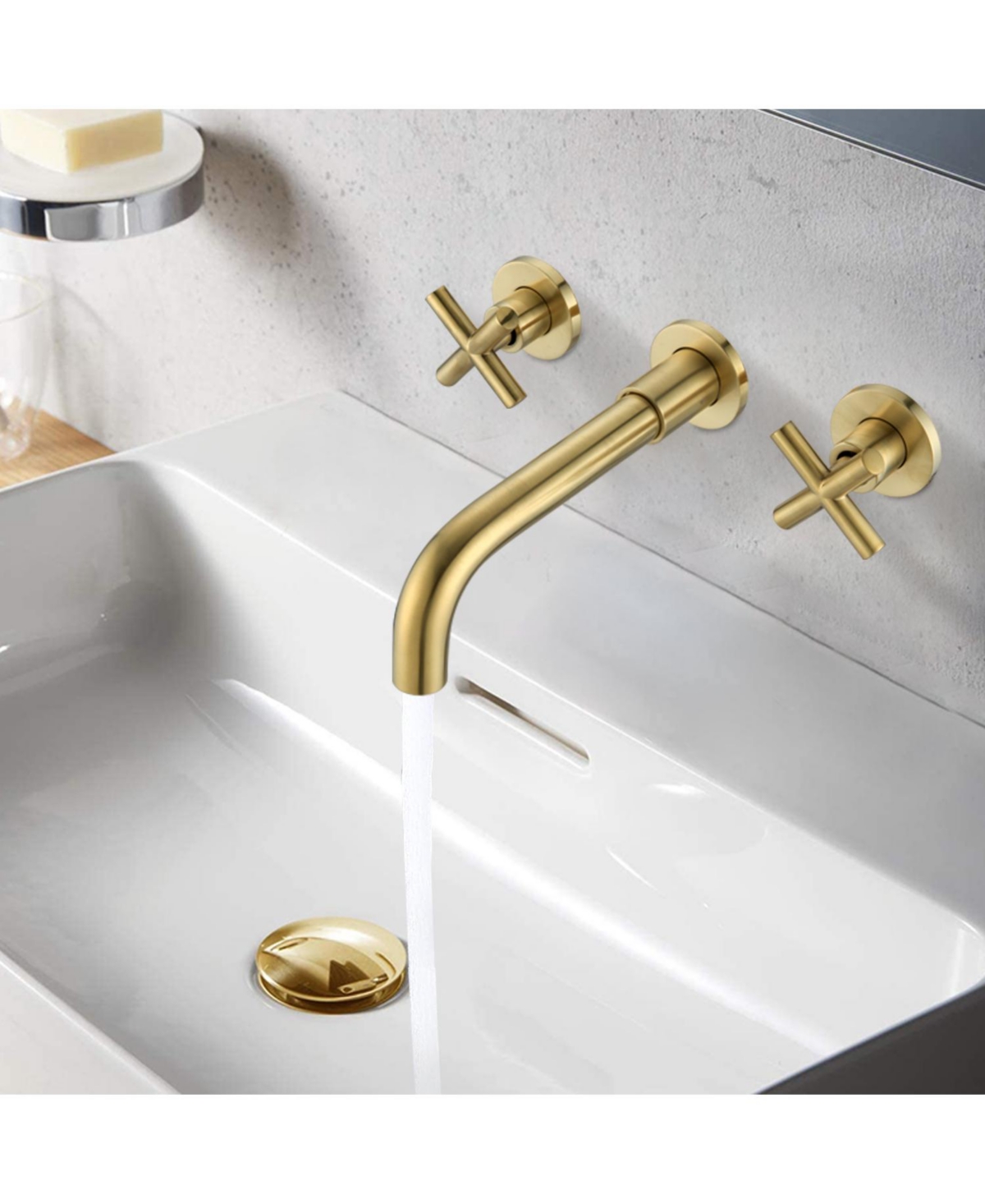 Phying Bathroom Faucet Wall Mounted Bathroom Sink Faucet