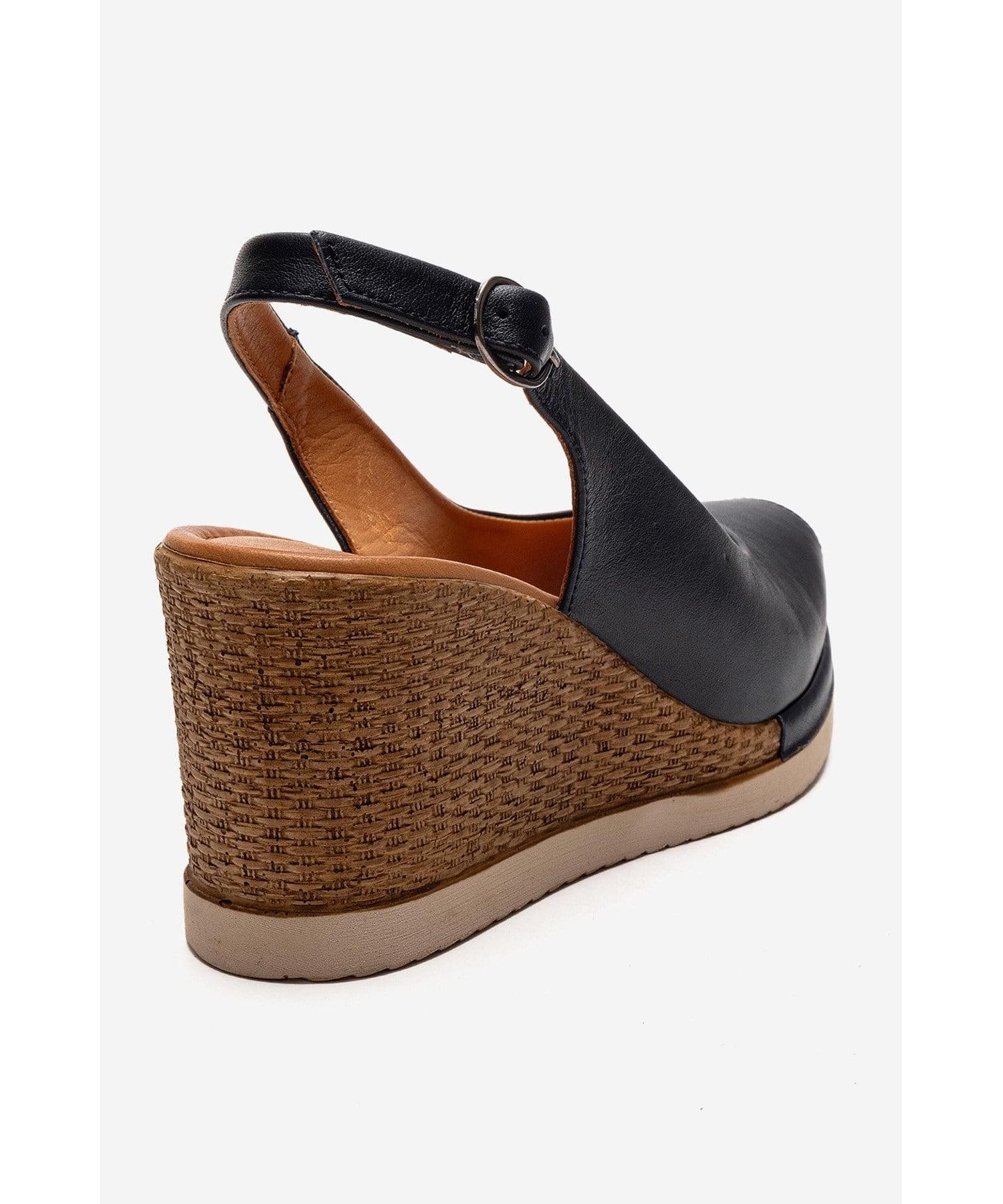 Women's Helina Leather Wedge Sandal