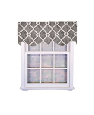 100percentage  Cotton Lattice Regal With Ivory Lining Rod Pocket Window Valance
