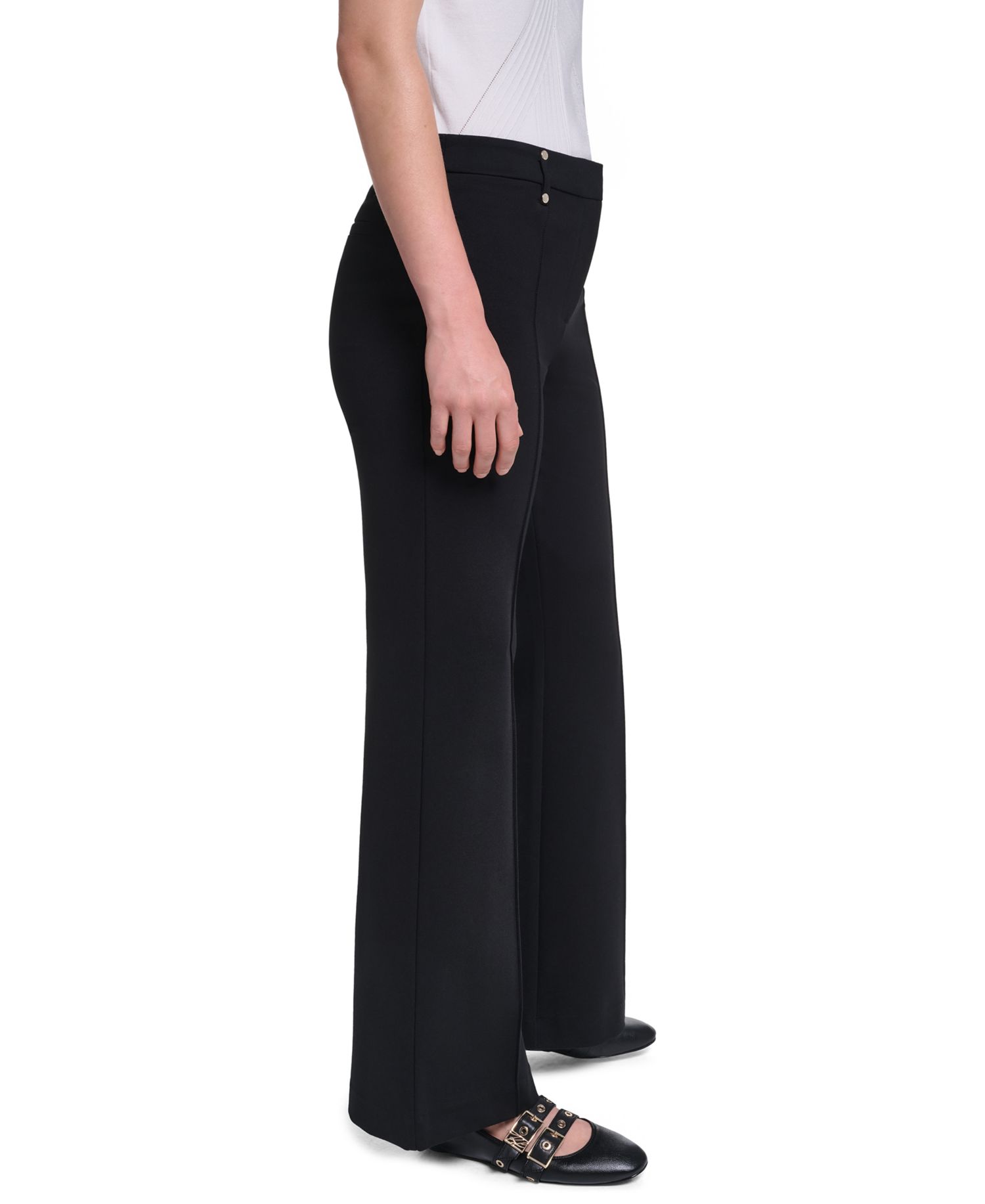 Petite Silky Pull-On Pants