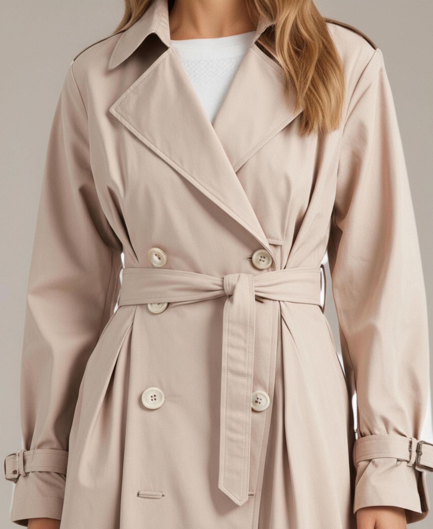 Women's Octavia Double-Breasted Belted Trench Coat