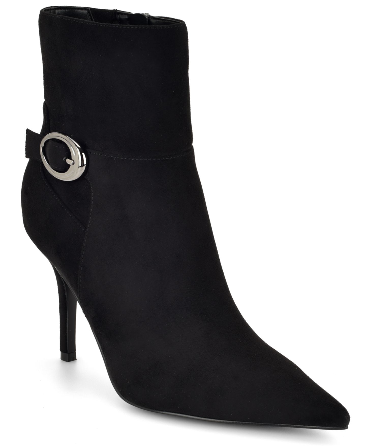 Женские ботинки Nine West Gretzy Pointed Toe Stiletto Dress Booties, цвет: Чёрный — фото 1