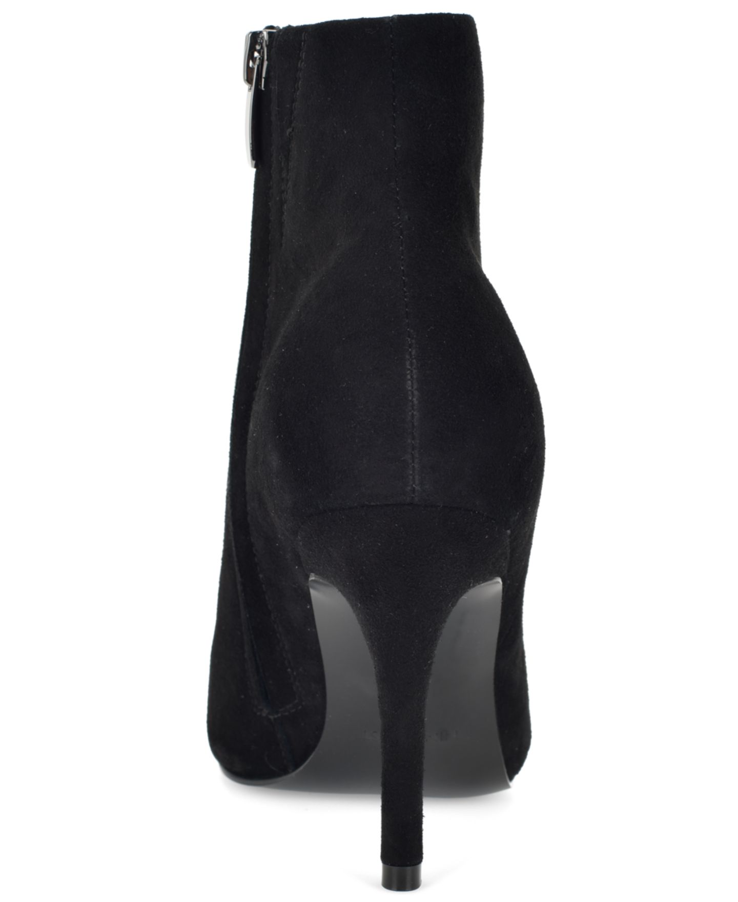 Женские ботинки Nine West Galz Pointed Toe Ankle Dress Booties, цвет: Чёрный замшевый — фото 3