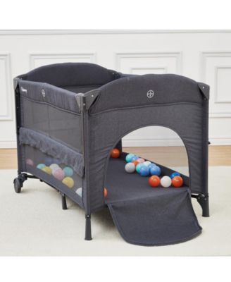110L x 78W x 77H cm Baby Playard with Pad, Infant Playpen with Mesh Sides, Foldable Travel Activity Center for Indoor Outdoor Use