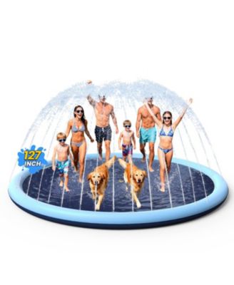 127&acirc;€ Non-slip Splash Pad Sprinkler Pool Fountain Play Mat Outdoor Summer Water Fun
