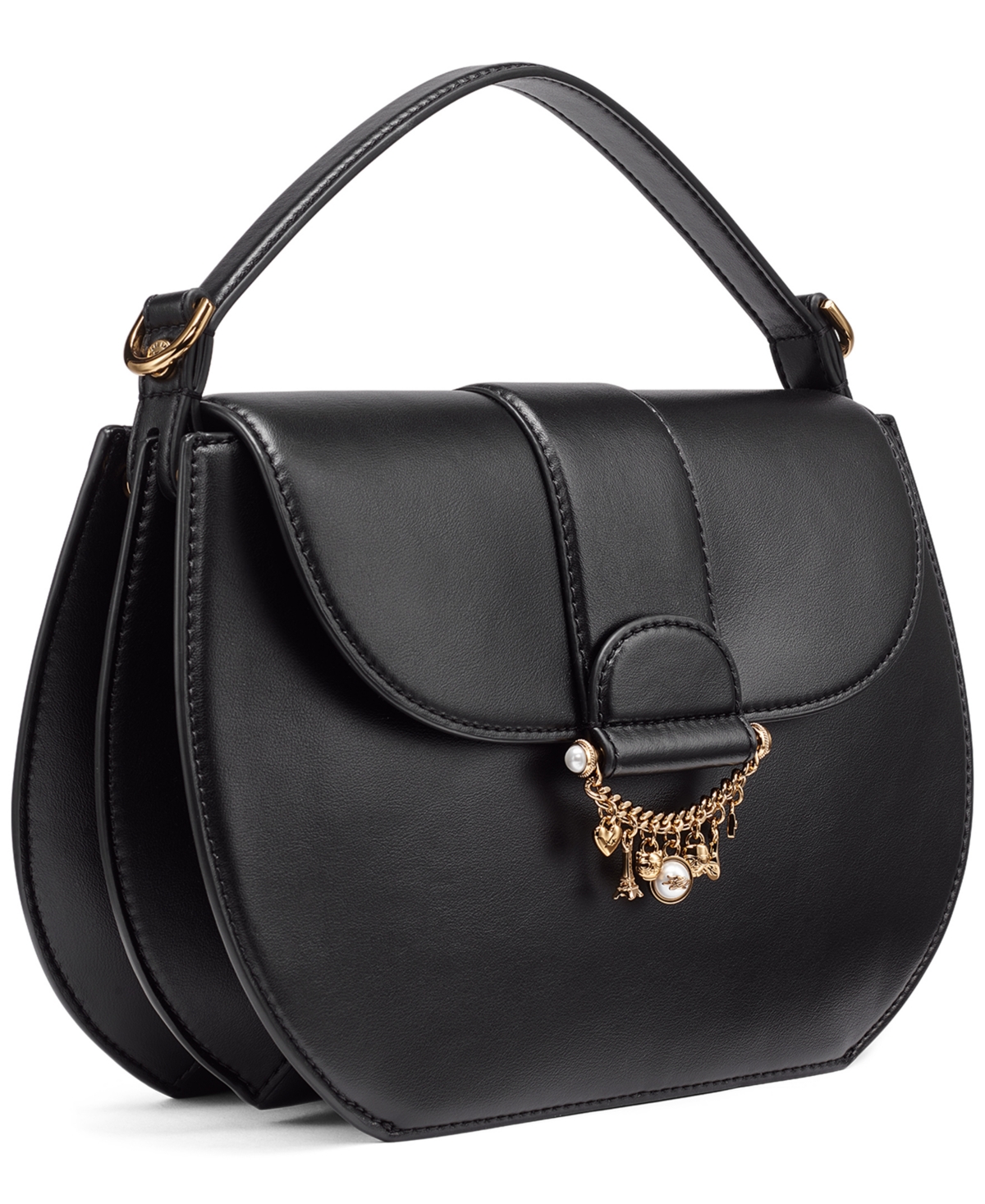 Karl Lagerfeld Paris Jocelina Leather Small Shoulder Handbag