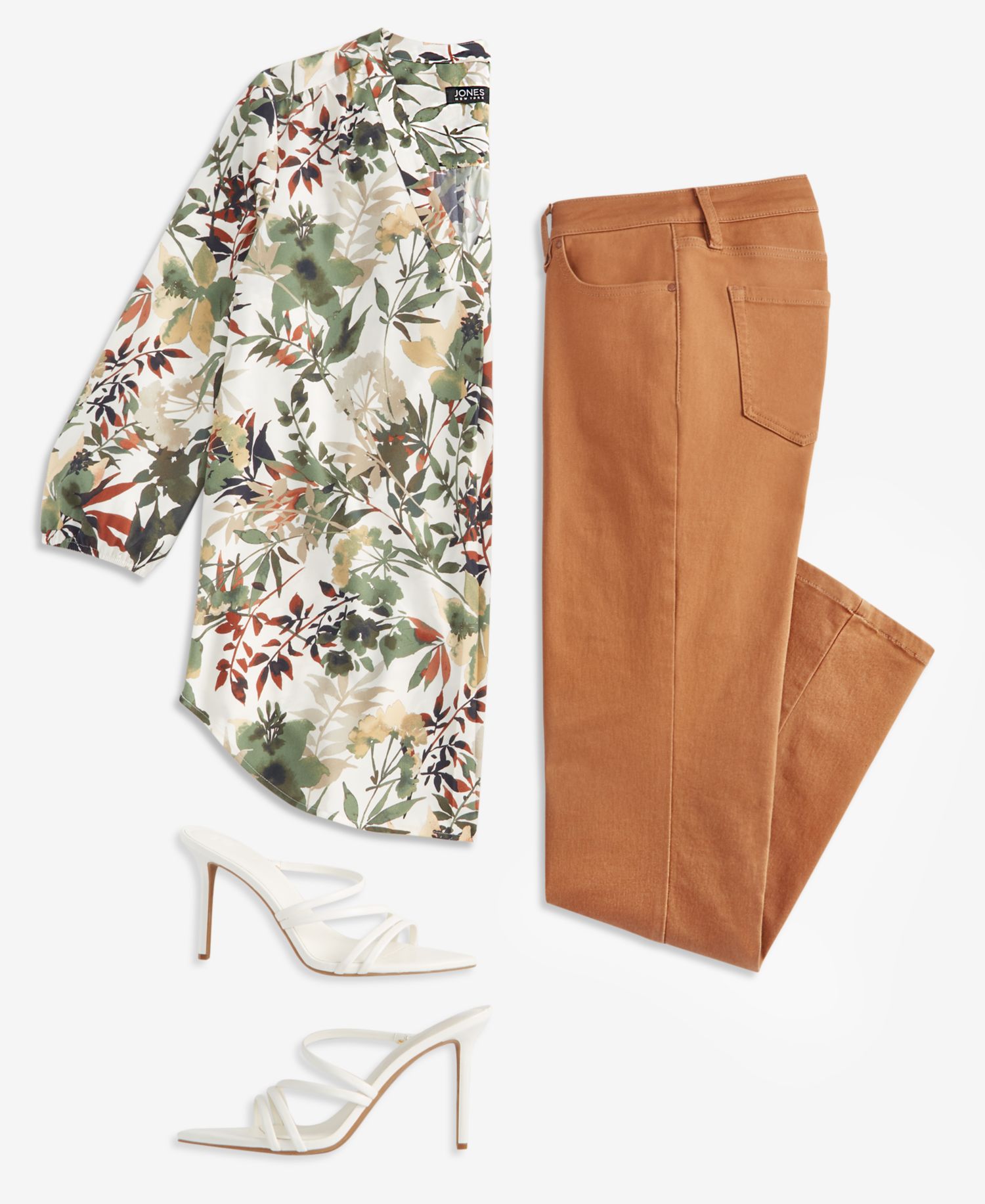 Petite Floral Print Top