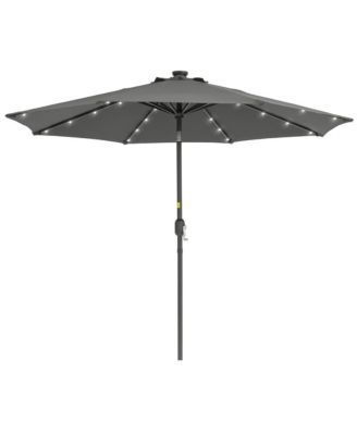 Enhance Your Outdoor Oasis With 9Feet LED Round Patio Umbrella - Stylish, Durable, And Sun-Protective