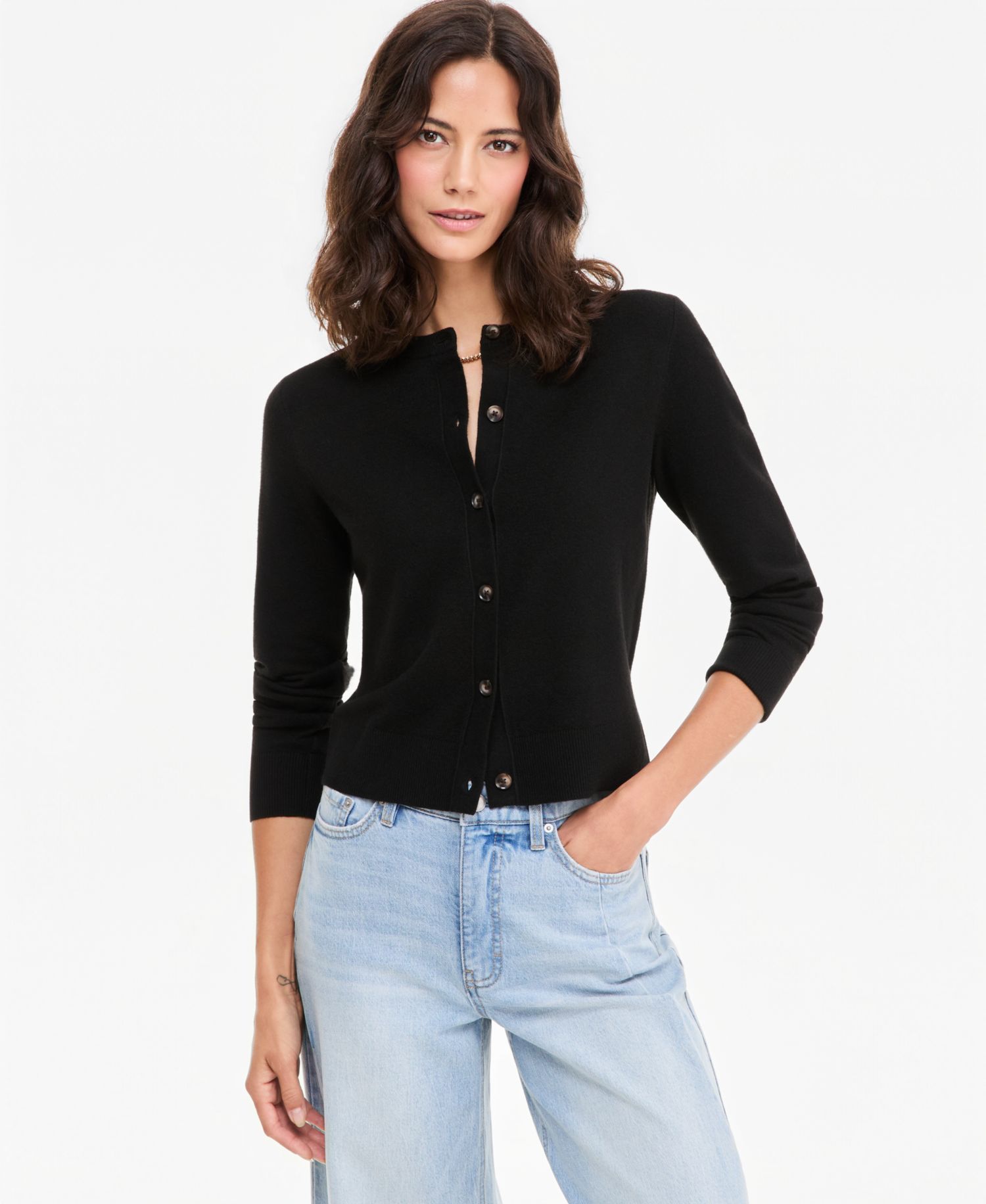 Women's Long-Sleeve Crewneck Cora Cardigan